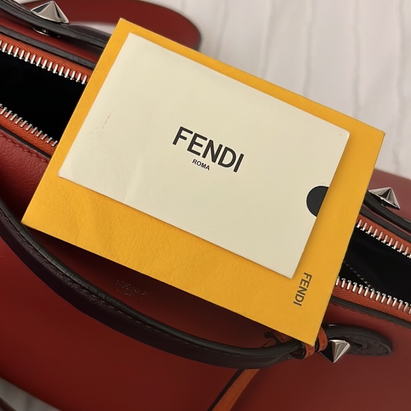 Fendi By The Way Bag Medium — Orange and Maroon - Picture 3 of 5